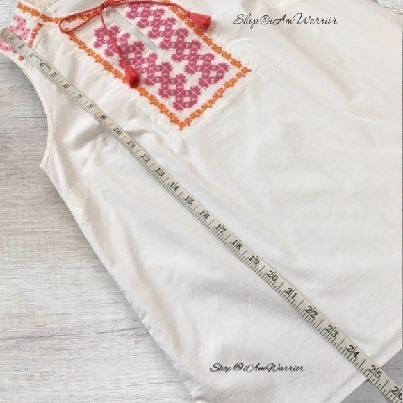 J.Crew embroidered tassel tie sleeveless top *shop@iamwarrior - Picture 7 of 9